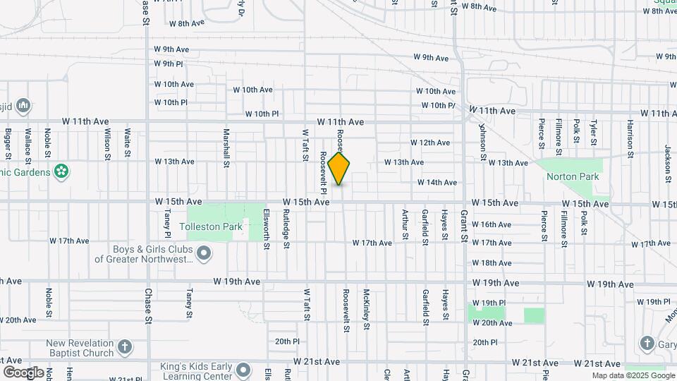 1364 Roosevelt St Map and Location Details