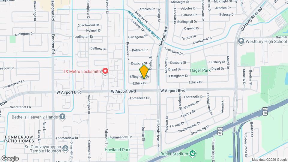 5926 Ettrick Dr Map and Location Details