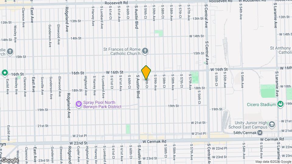 1624 S 59th Ct Map and Location Details