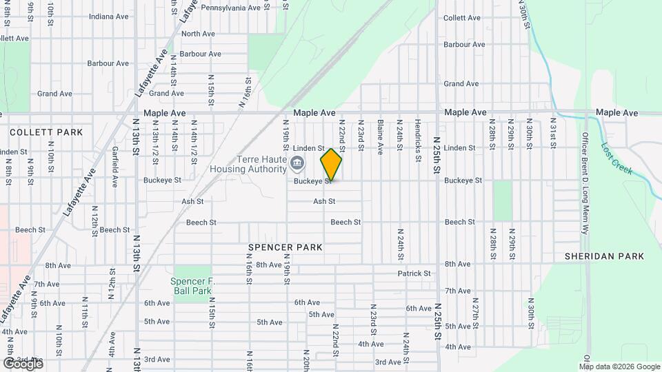 2107 Buckeye St Map and Location Details