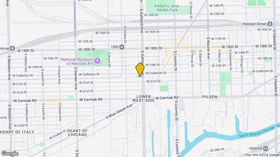 2014 S Ashland Ave Map and Location Details