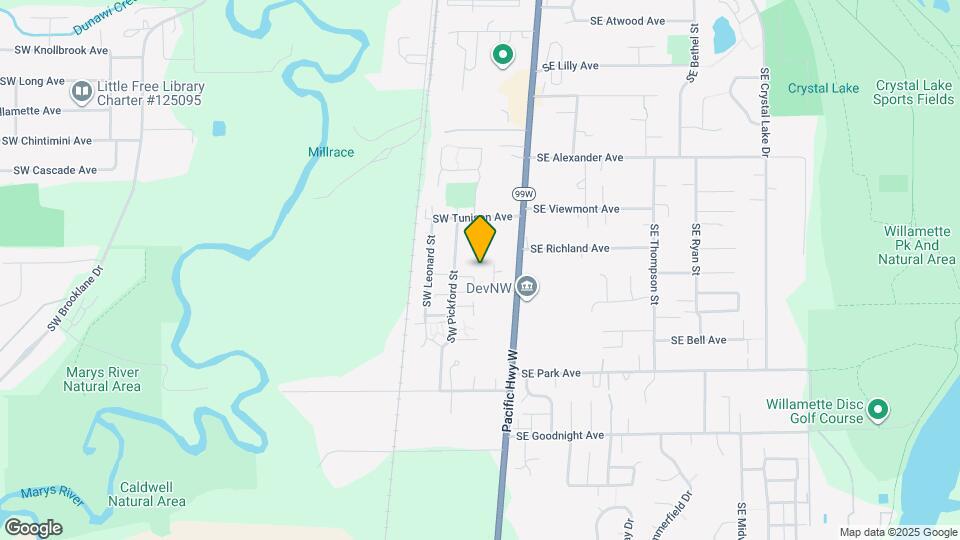 2521 SW Pickford St Map and Location Details