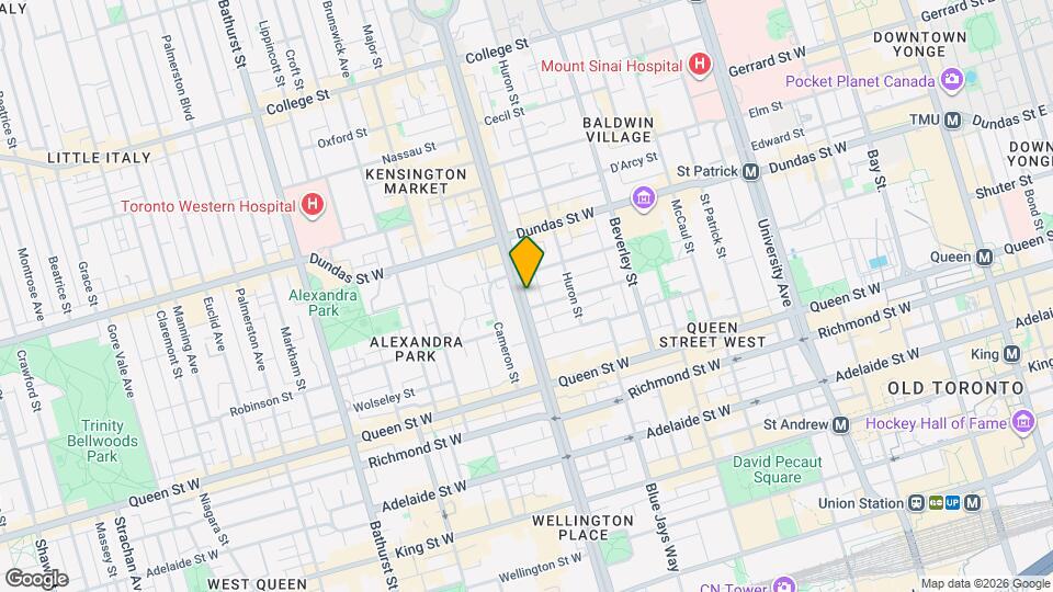229 Spadina Ave. Map and Location Details