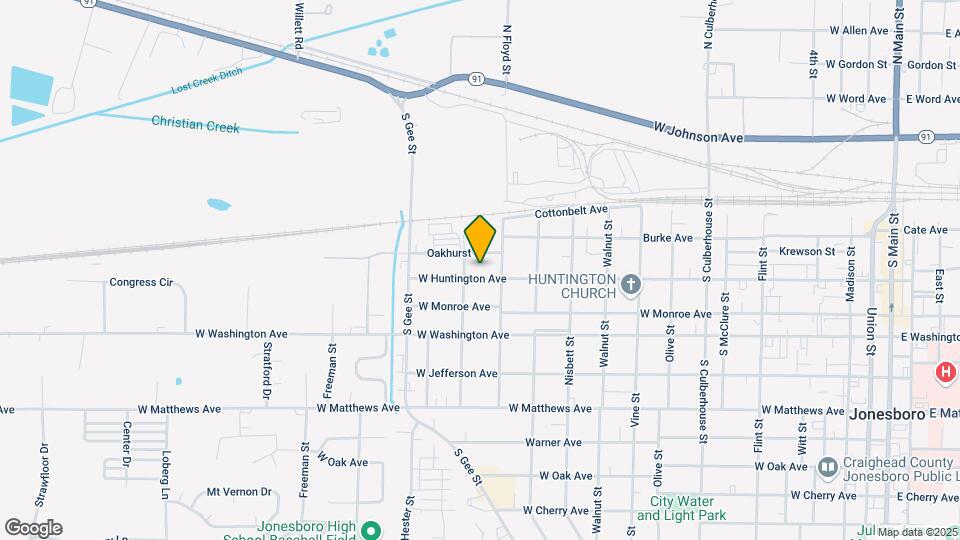 1320 W Huntington Ave Map and Location Details