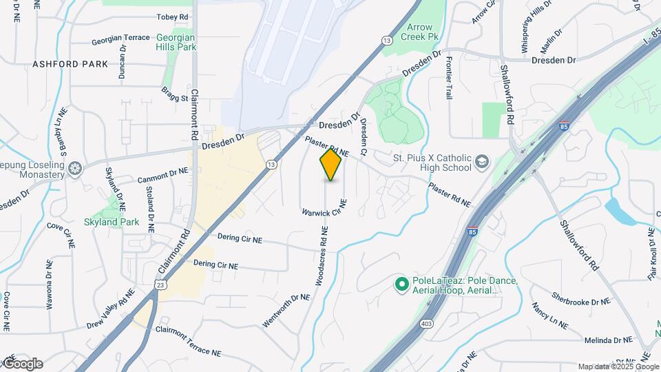 2627 Woodacres Rd NE Map and Location Details