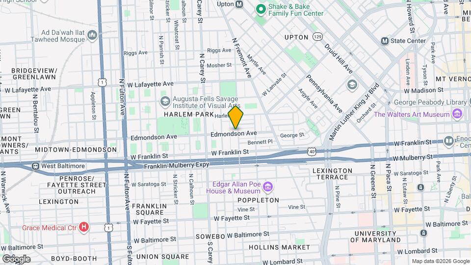 600 N Arlington Ave Map and Location Details