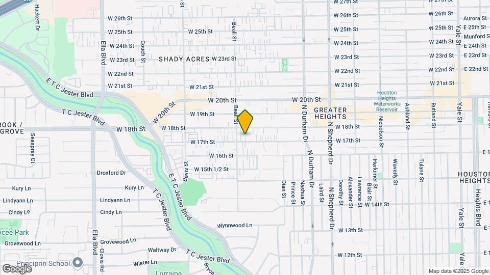 1037 W 17th St Map and Location Details