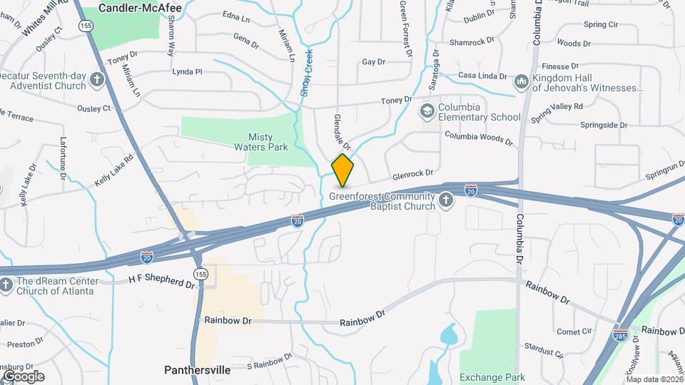 2576 Glenrock Dr Map and Location Details
