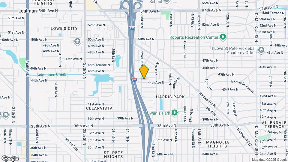 4401 22nd St N Map and Location Details