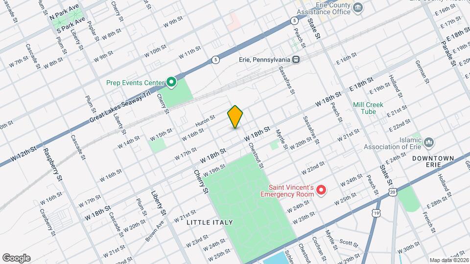 417 W 17th St, Unit 1 Mapa y Detalles de la Ubicación