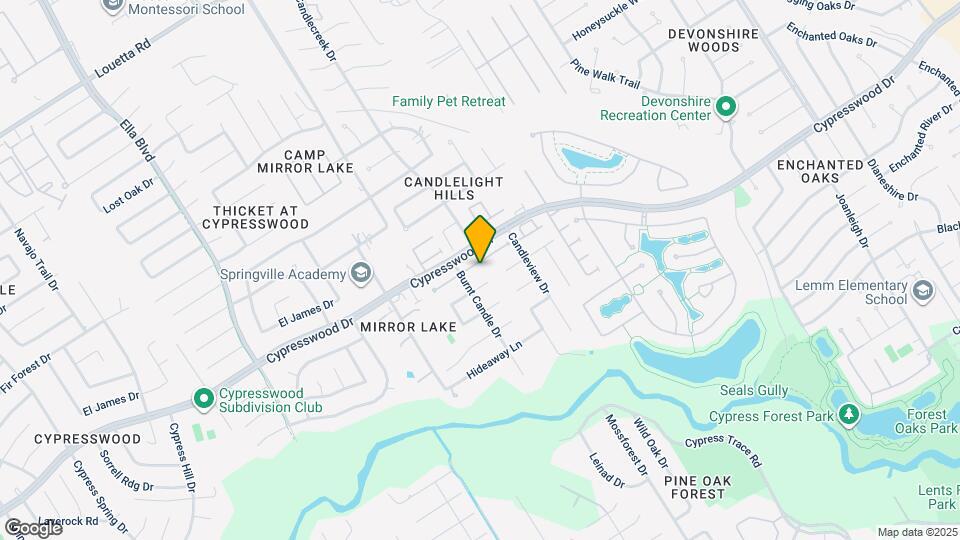 3315 Candlepine Dr Map and Location Details