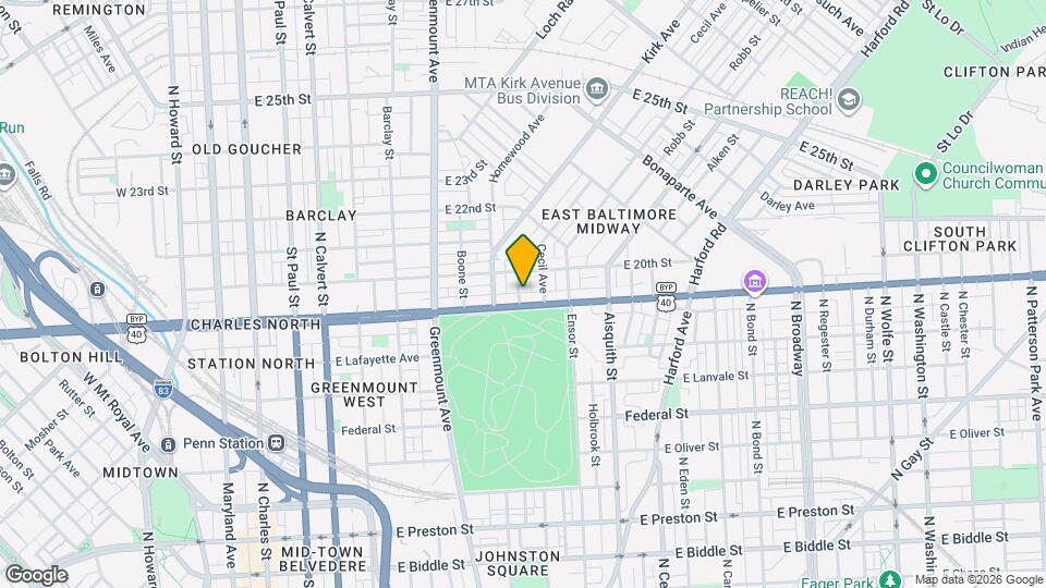 1925 Oakhill Ave Map and Location Details
