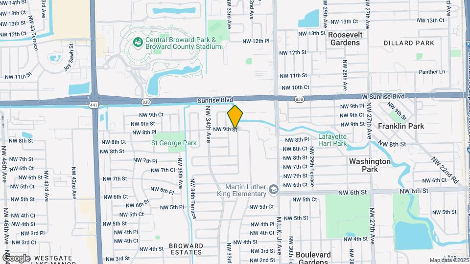 891 NW 33rd Terrace Map and Location Details
