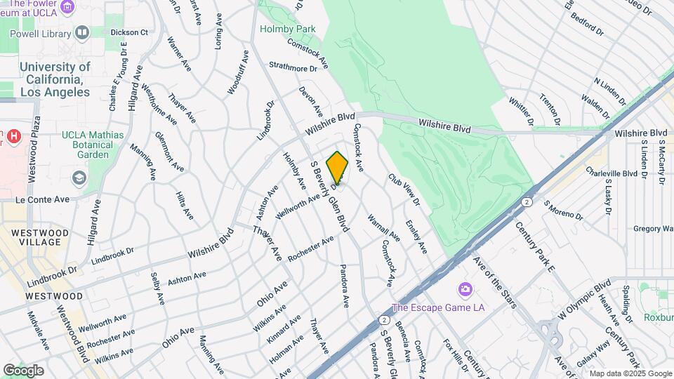 1320 S Beverly Glen Blvd Map and Location Details