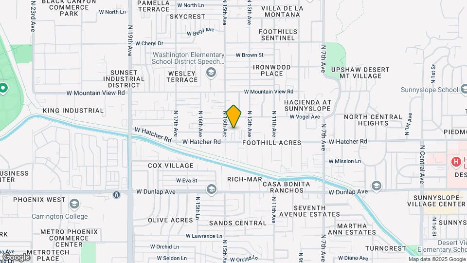 1334 W Hatcher Rd Map and Location Details
