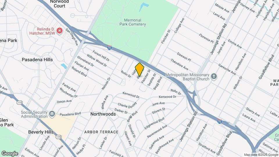 4706 Roxie St Map and Location Details