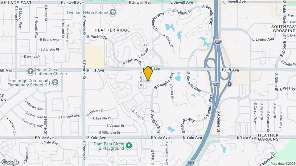 12862 E Caspian Pl Map and Location Details