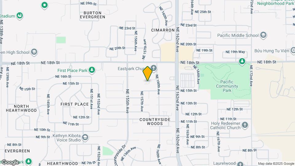 1618 NE 158th Ct Map and Location Details