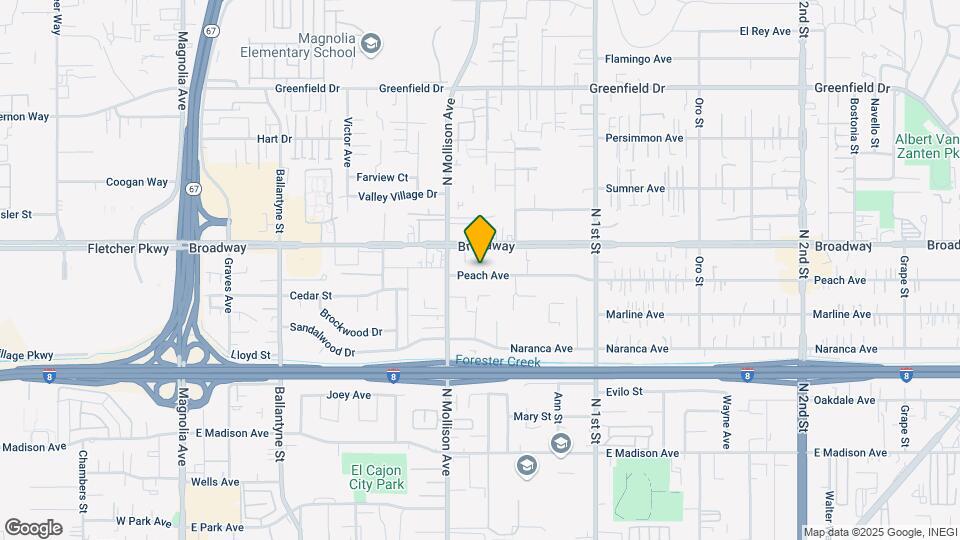 930 Peach Ave Mapa y Detalles de la Ubicación