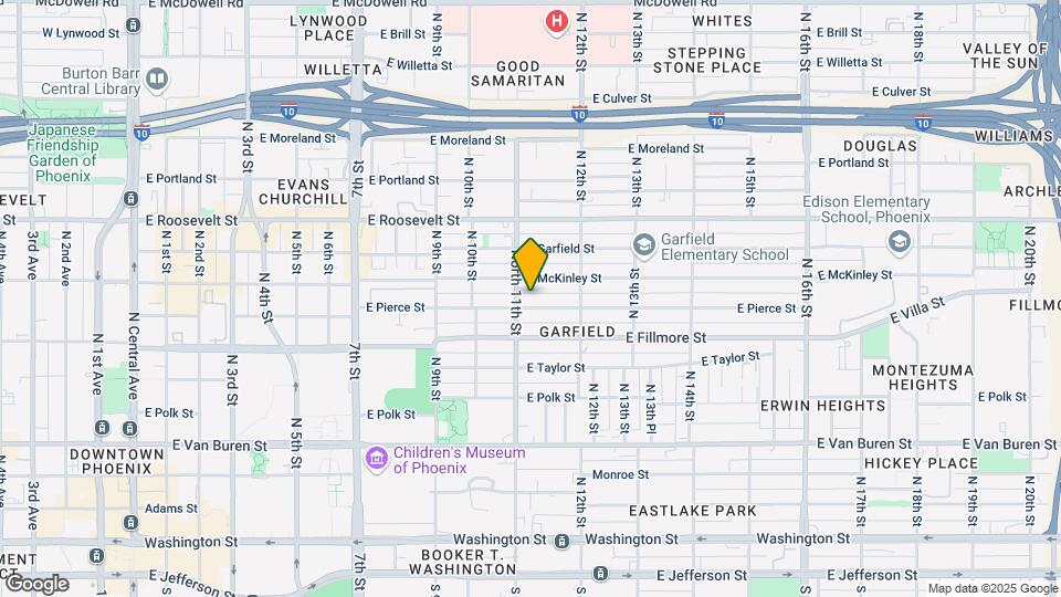 1110 E Pierce Map and Location Details