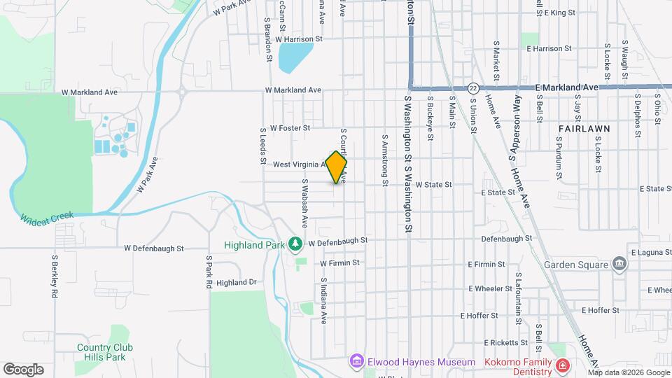 1311 S Courtland Ave Map and Location Details