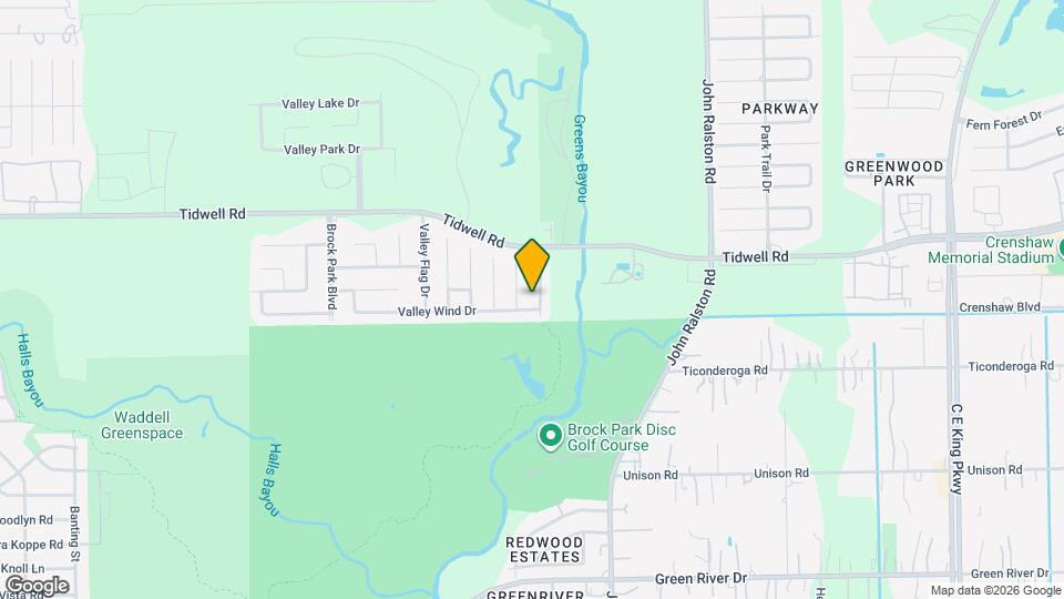 8607 Valley Forest Dr Map and Location Details