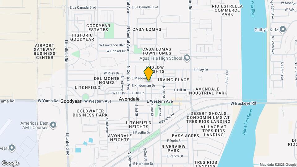 206 E Kinderman Dr Map and Location Details