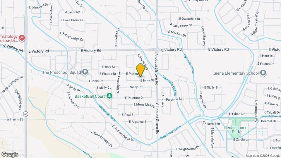 1400 E Ionia St Map and Location Details