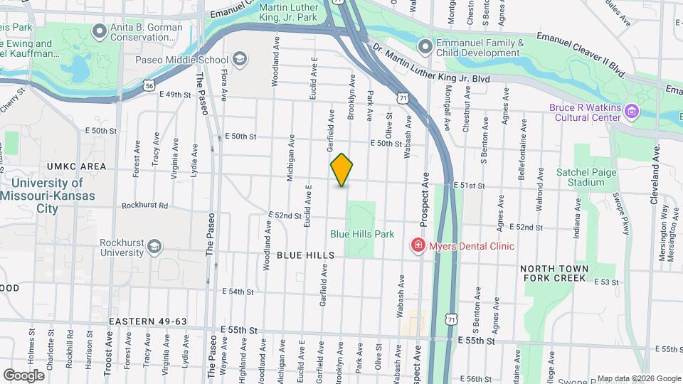 5114 Brooklyn Ave Map and Location Details