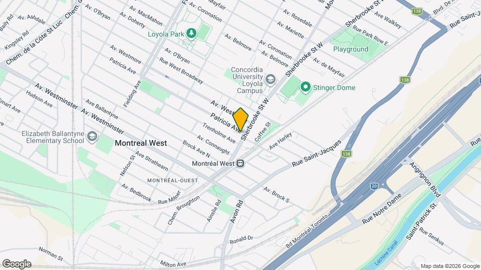 7415 Sherbrooke St W Map and Location Details