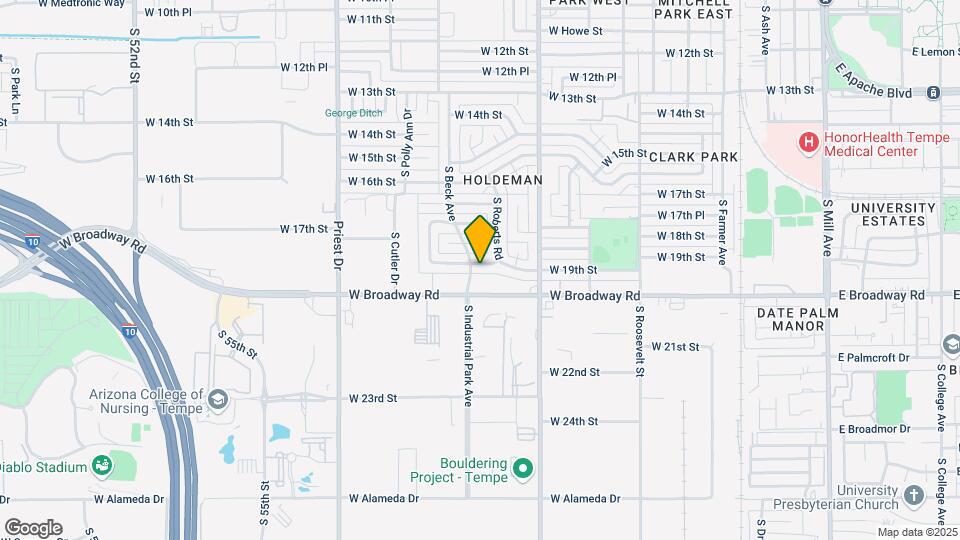 1015 W 19th St Map and Location Details