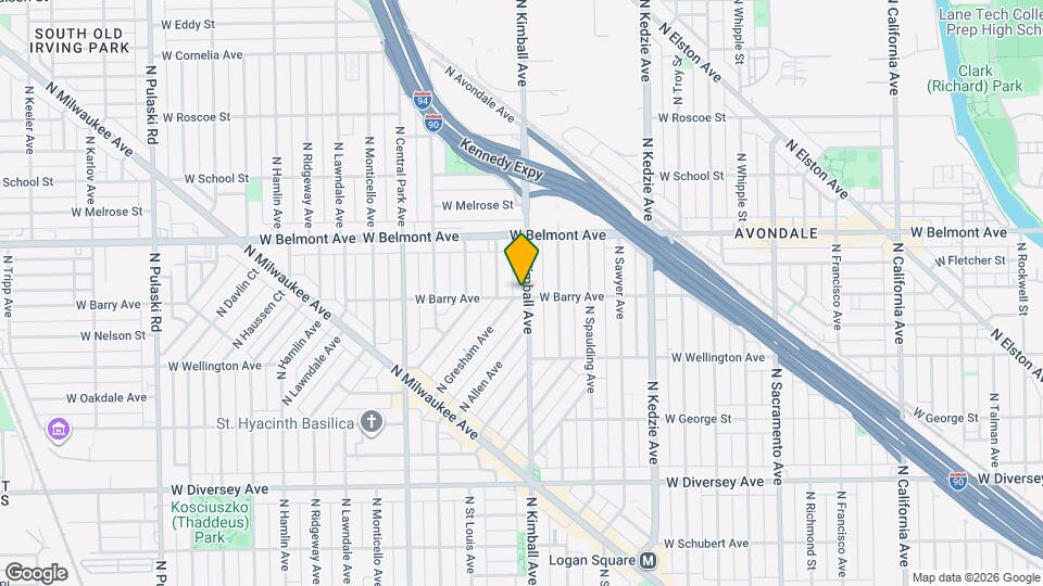 3400 W Barry Ave Map and Location Details