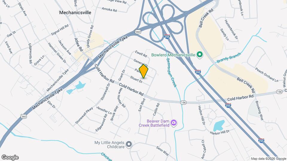 7394 Stuart Dr Map and Location Details