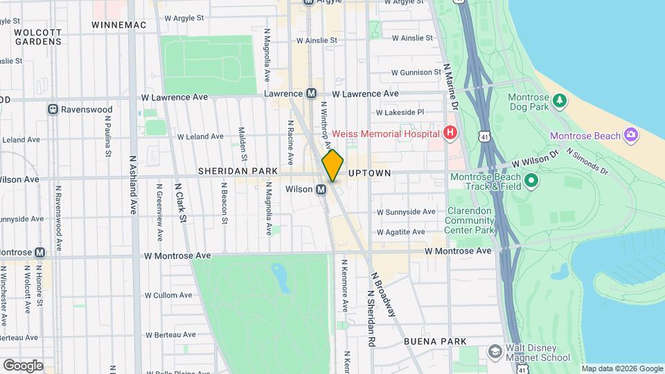 4578 N Broadway Map and Location Details