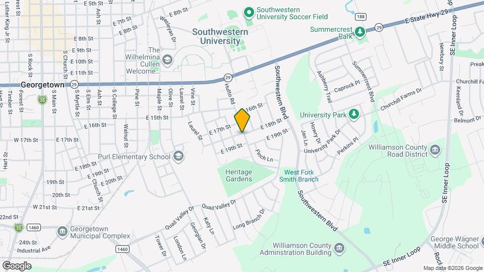 1802 Hutto Rd Mapa y Detalles de la Ubicación