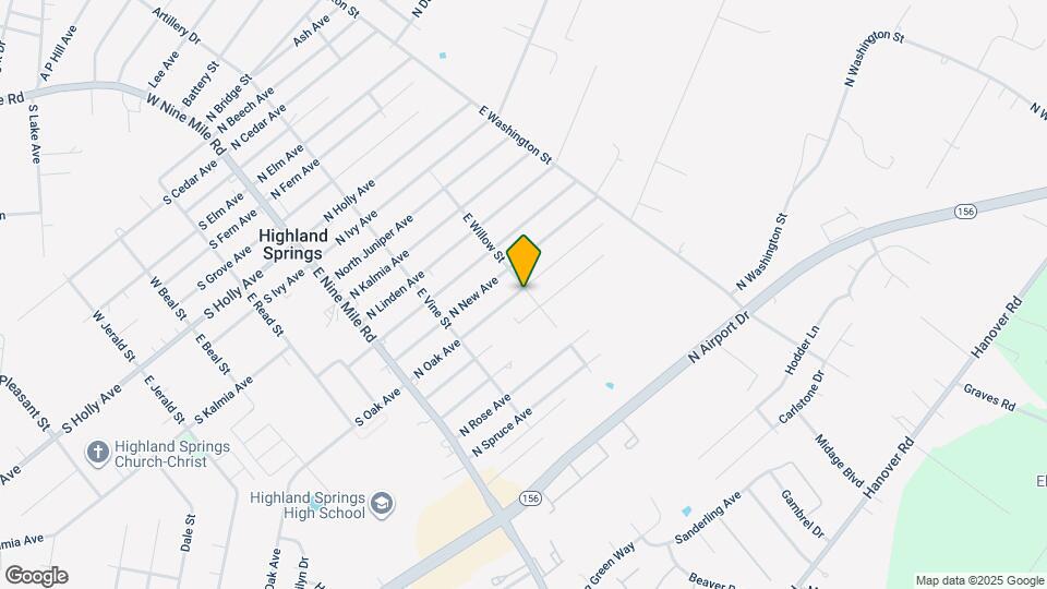 135 N Oak Ave Map and Location Details