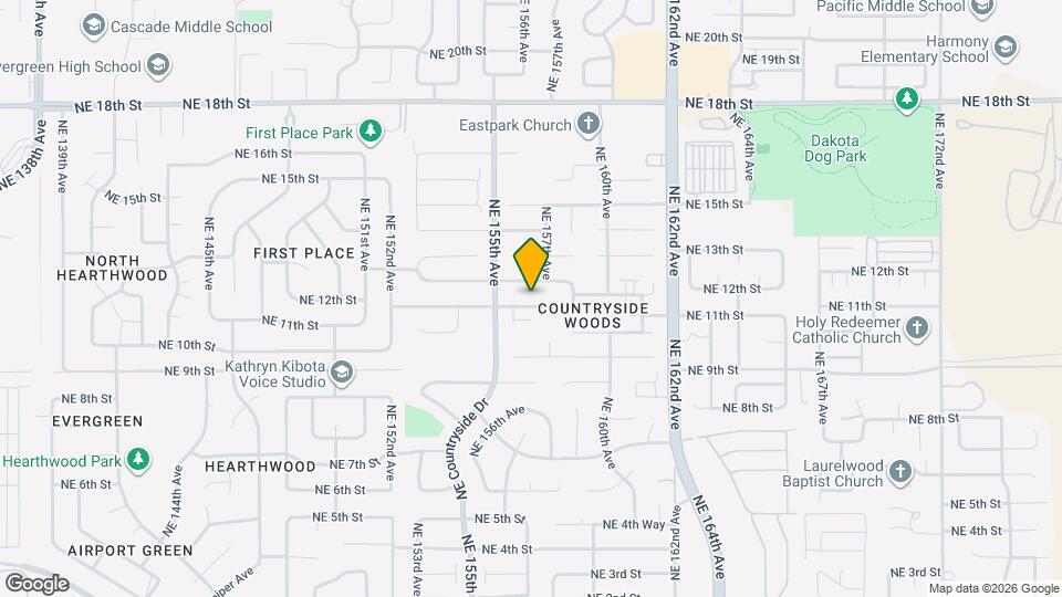 15608 NE 12th St Map and Location Details