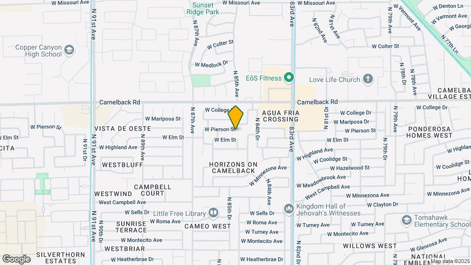 8503 W Pierson St Map and Location Details