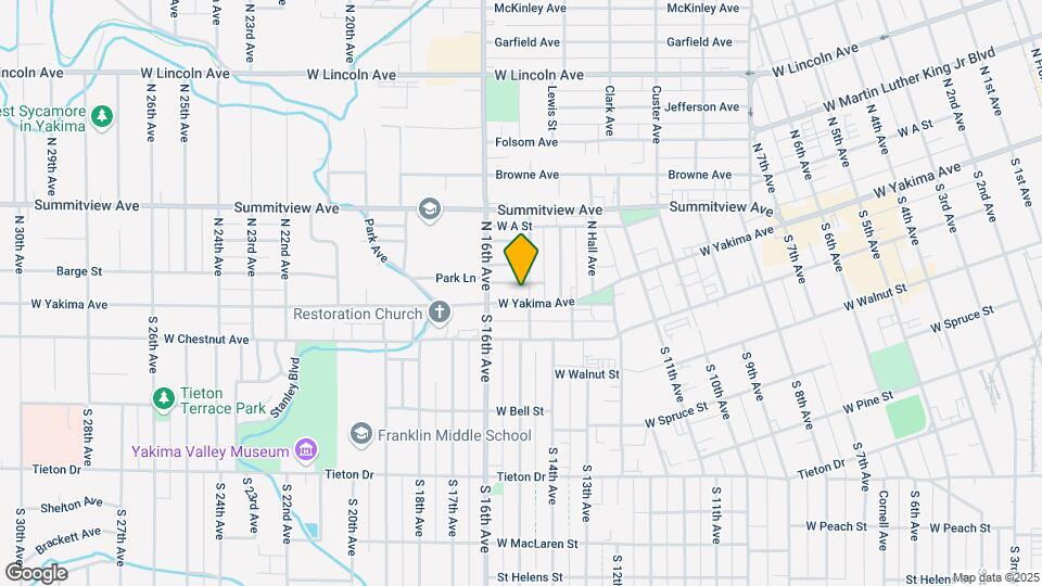 1501 W Yakima Ave Map and Location Details