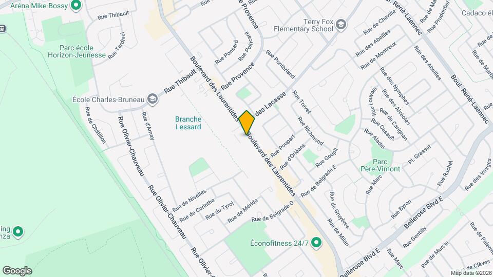 4950 Des Laurentides Boul Map and Location Details