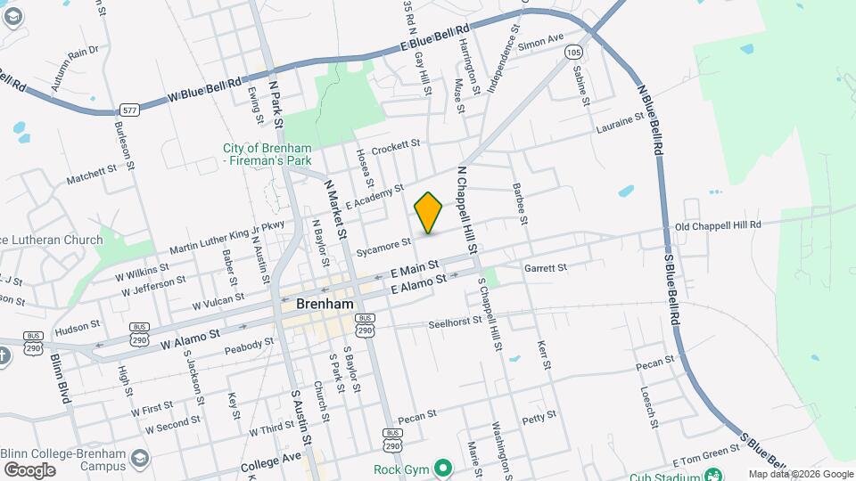 606 Sycamore St Map and Location Details