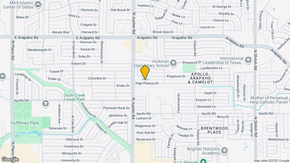 3401 High Plateau Dr Map and Location Details