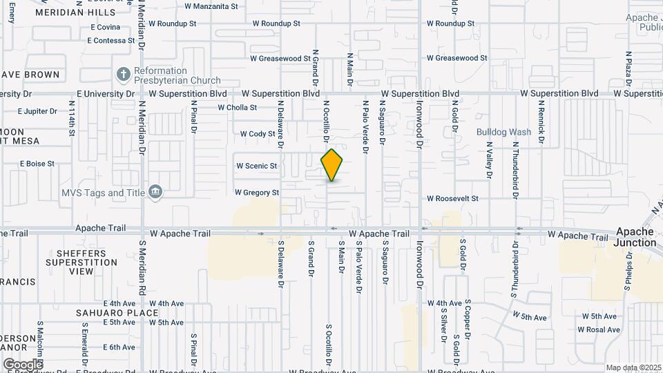 253 N Ocotillo Dr Map and Location Details