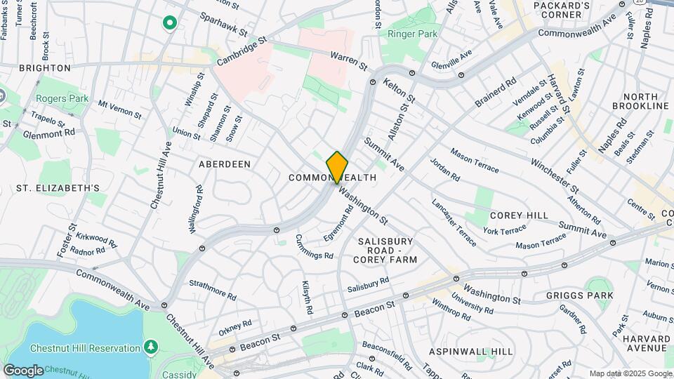 1608 Commonwealth Ave, Unit #10 Mapa y Detalles de la Ubicación