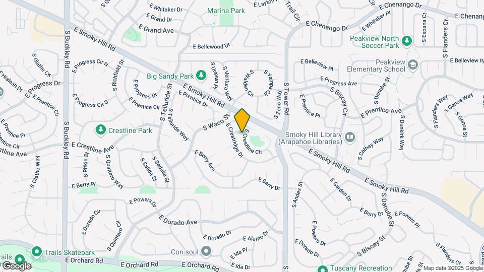 18272 E Crestline Cir Mapa y Detalles de la Ubicación