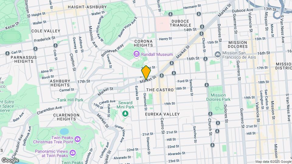2555 Market St Map and Location Details