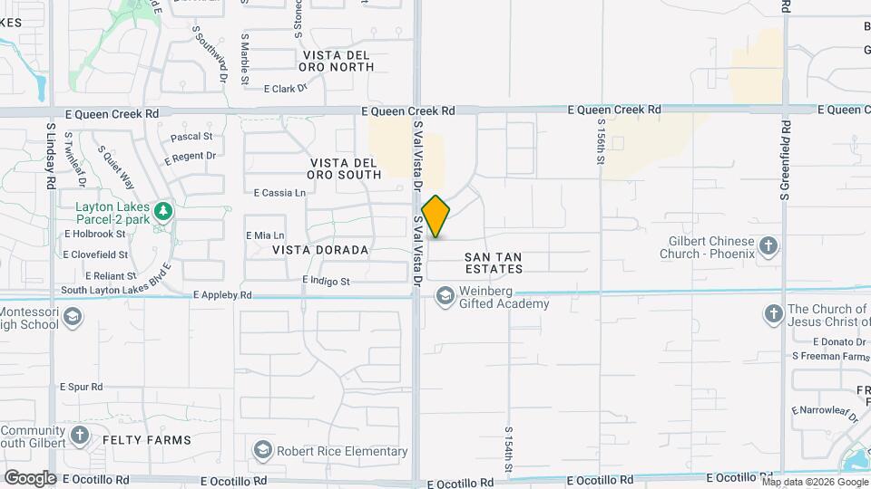 1645 E Mia Ln Map and Location Details