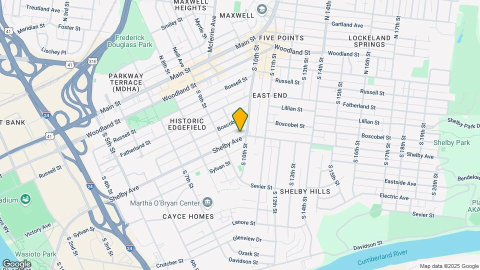 919 Shelby Ave Mapa y Detalles de la Ubicación