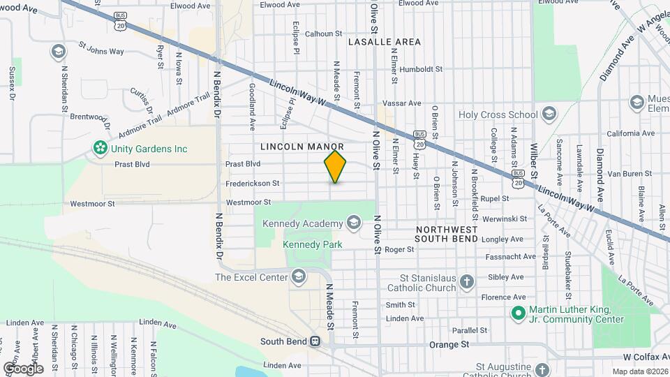 2526 Frederickson St Map and Location Details