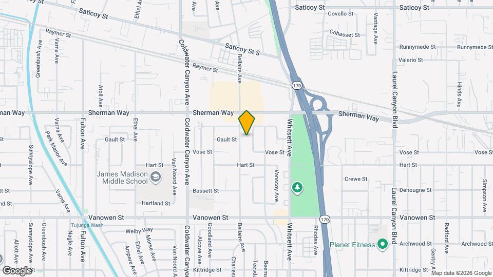 7120 Bellaire Ave, Unit 210 Mapa y Detalles de la Ubicación
